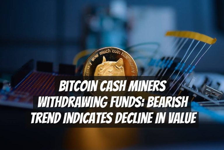 Bitcoin Cash Miners Withdrawing Funds: Bearish Trend Indicates Decline in Value