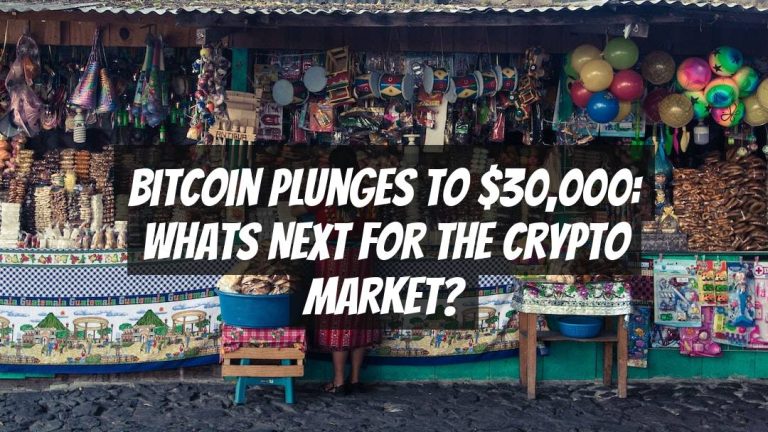 Bitcoin Plunges to $30,000: Whats Next for the Crypto Market?