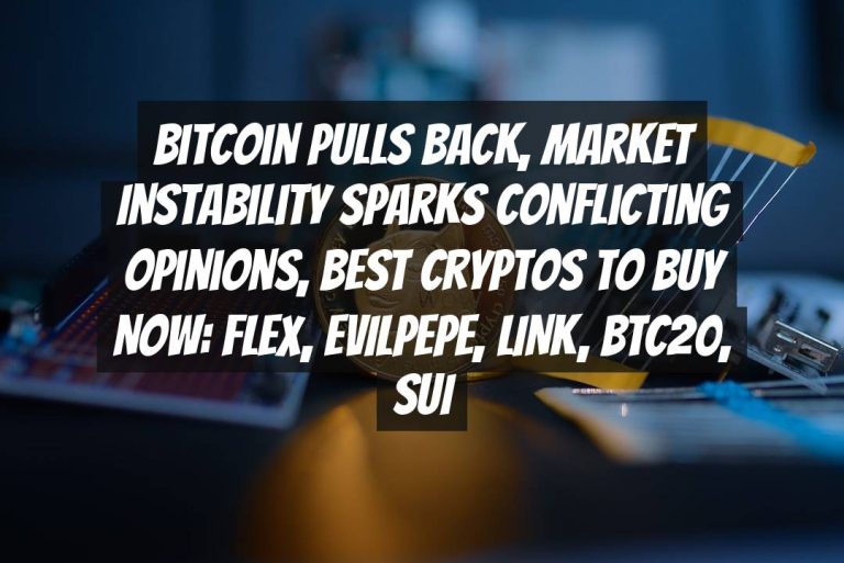 Bitcoin Pulls Back, Market Instability Sparks Conflicting Opinions, Best Cryptos to Buy Now: FLEX, EVILPEPE, LINK, BTC20, SUI