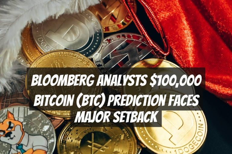 Bloomberg Analysts $100,000 Bitcoin (BTC) Prediction Faces Major Setback
