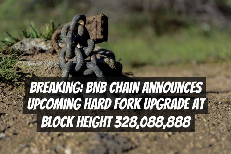 Breaking: BNB Chain Announces Upcoming Hard Fork Upgrade at Block Height 328,088,888