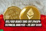 BTC/USD Bears Take Out 29089: Technical Analysis – 25 July 2023
