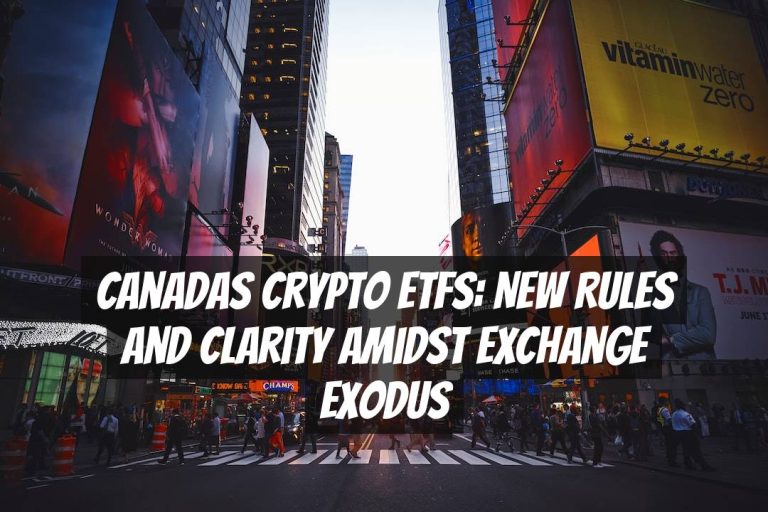 Canadas Crypto ETFs: New Rules and Clarity Amidst Exchange Exodus