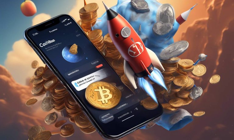 Coinbase rockets into Apple App Store's top 💯 after 2-year absence! 🚀