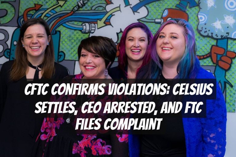 CFTC Confirms Violations: Celsius Settles, CEO Arrested, and FTC Files Complaint