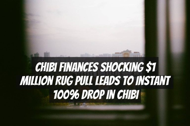 Chibi Finances Shocking $1 Million Rug Pull Leads to Instant 100% Drop in CHIBI