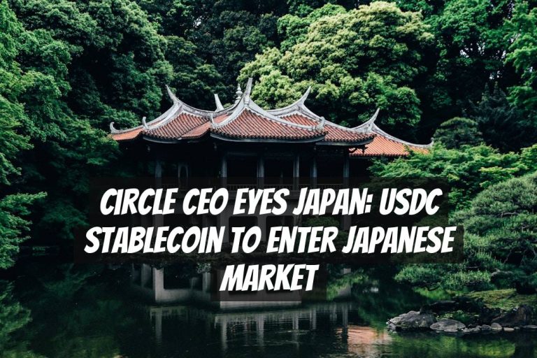 Circle CEO Eyes Japan: USDC Stablecoin to Enter Japanese Market