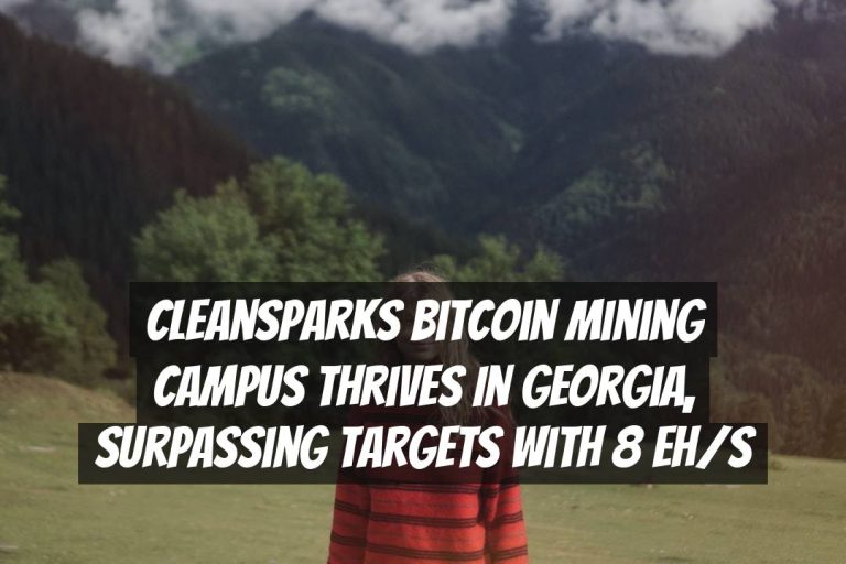 CleanSparks Bitcoin Mining Campus Thrives in Georgia, Surpassing Targets with 8 EH/s