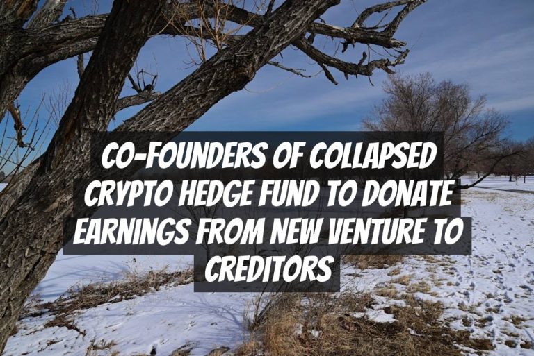 Co-founders of collapsed crypto hedge fund to donate earnings from new venture to creditors