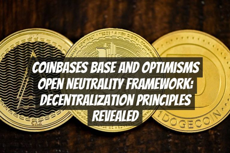 Coinbases Base and Optimisms Open Neutrality Framework: Decentralization Principles Revealed