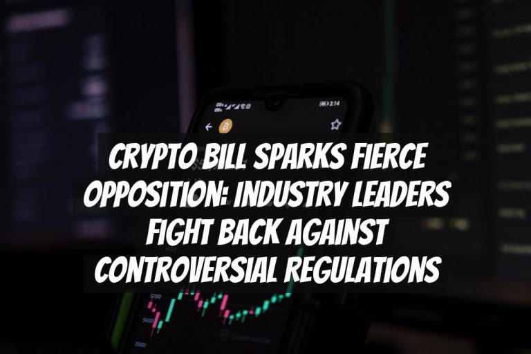 Crypto Bill Sparks Fierce Opposition: Industry Leaders Fight Back Against Controversial Regulations