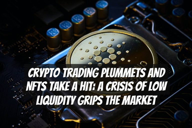 Crypto Trading Plummets and NFTs Take a Hit: A Crisis of Low Liquidity Grips the Market
