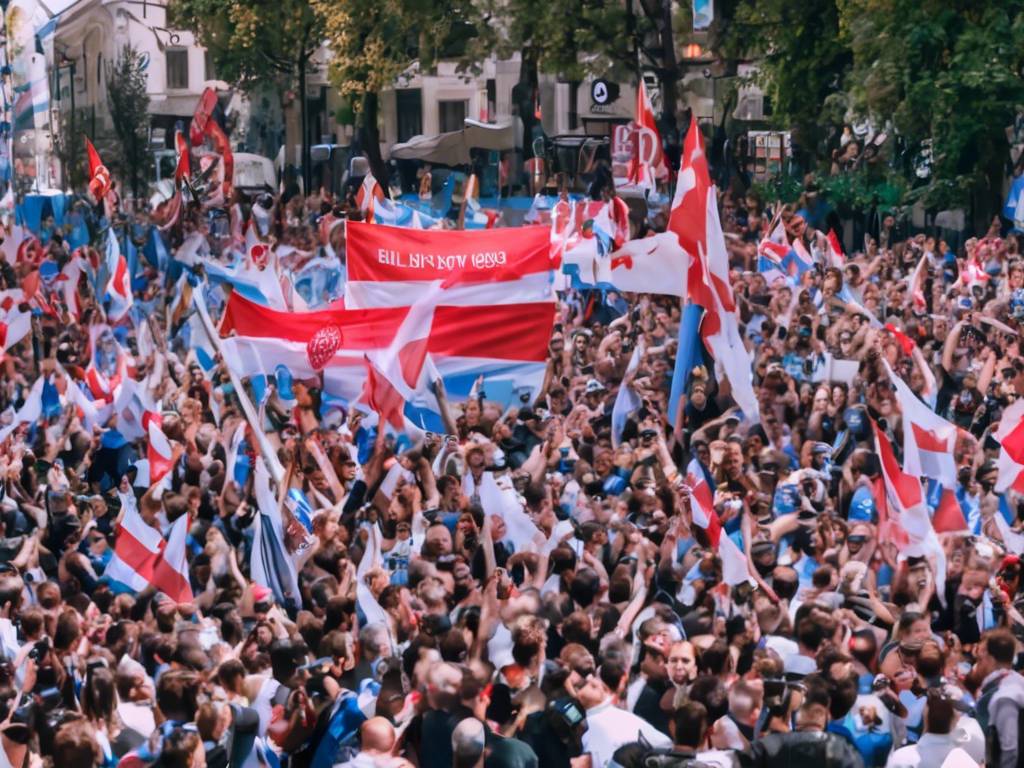 Tbilisi government rally heats up before bill vote! 🔥💥