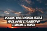 Dormant Whale Awakens After 8 Years, Moves $116 Million of Ethereum to Kraken