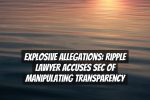 Explosive Allegations: Ripple Lawyer Accuses SEC of Manipulating Transparency