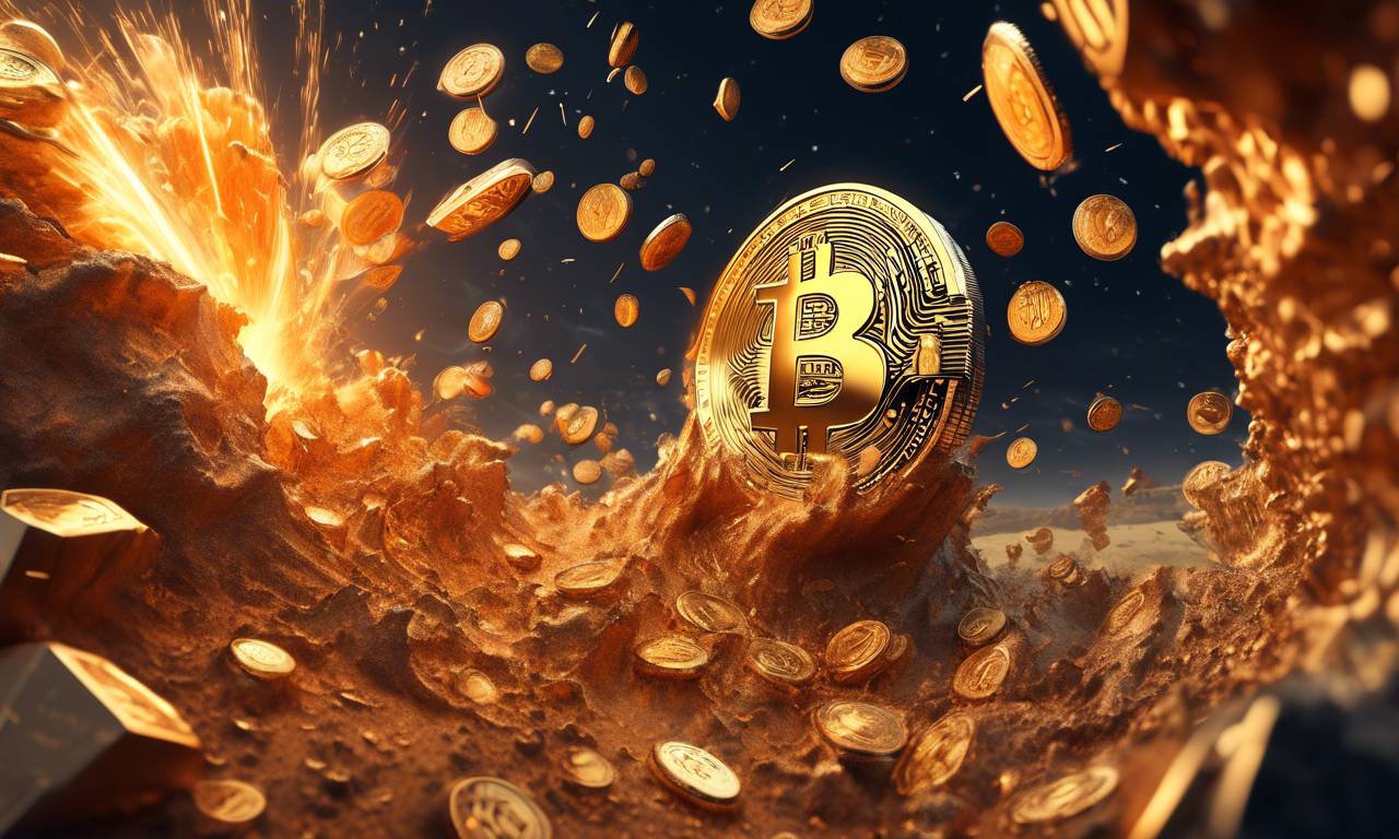 “🚀 Bitcoin soars to new heights at K, igniting cryptocurrency frenzy!” 🤑