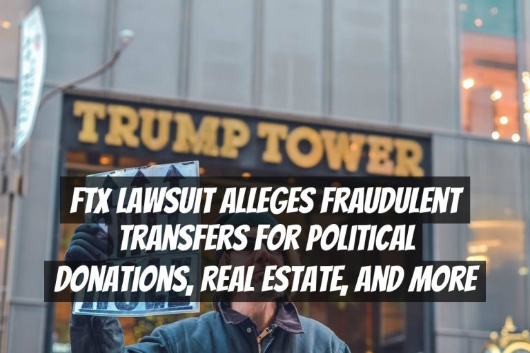 FTX Lawsuit Alleges Fraudulent Transfers for Political Donations, Real Estate, and More
