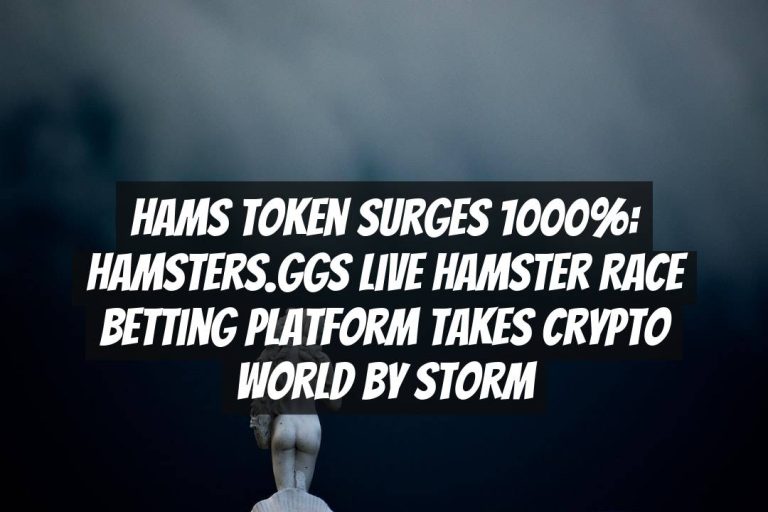 HAMS Token Surges 1000%: Hamsters.ggs Live Hamster Race Betting Platform Takes Crypto World by Storm