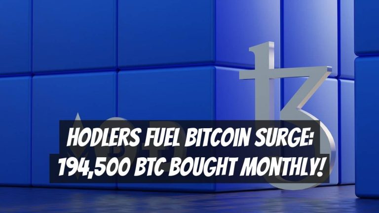 HODLers Fuel Bitcoin Surge: 194,500 BTC Bought Monthly!
