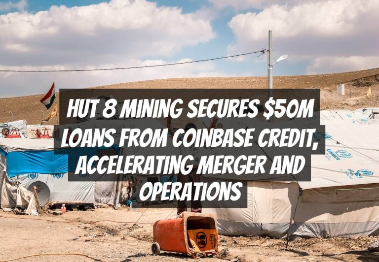 Hut 8 Mining Secures $50M Loans from Coinbase Credit, Accelerating Merger and Operations