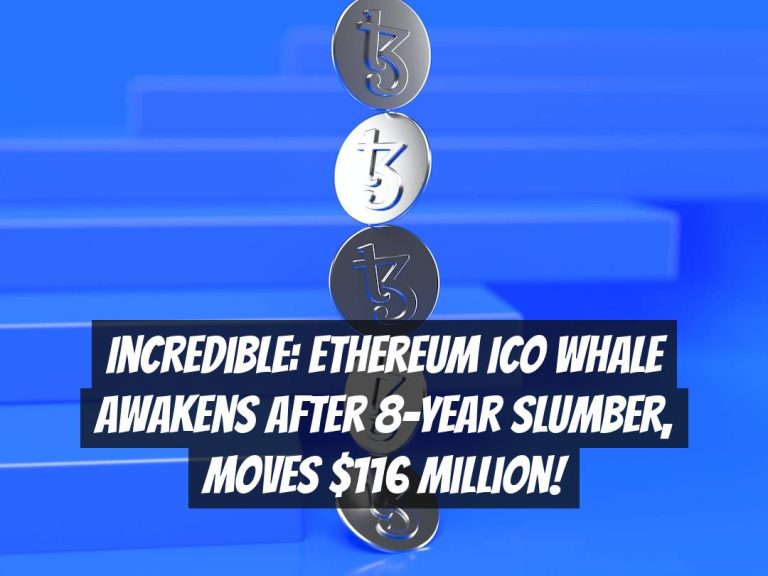 Incredible: Ethereum ICO Whale Awakens After 8-Year Slumber, Moves $116 Million!