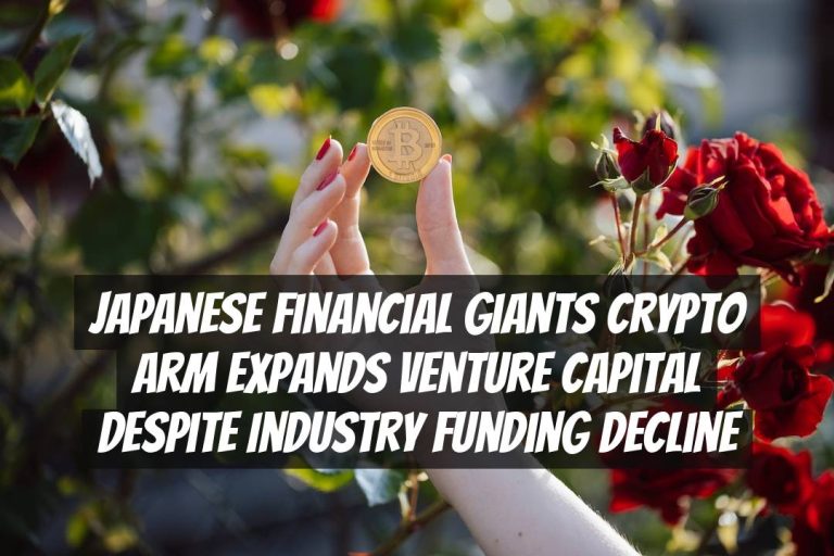 Japanese Financial Giants Crypto Arm Expands Venture Capital Despite Industry Funding Decline
