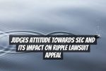 Judges Attitude Towards SEC and its Impact on Ripple Lawsuit Appeal