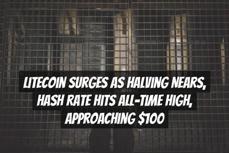 Litecoin Surges as Halving Nears, Hash Rate Hits All-Time High, Approaching $100