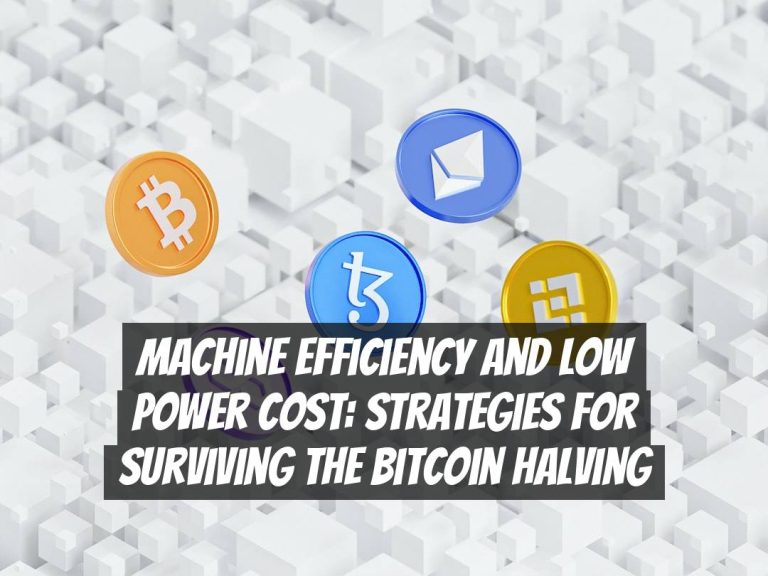 Machine Efficiency and Low Power Cost: Strategies for Surviving the Bitcoin Halving