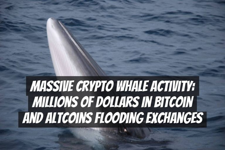 Massive Crypto Whale Activity: Millions of Dollars in Bitcoin and Altcoins Flooding Exchanges