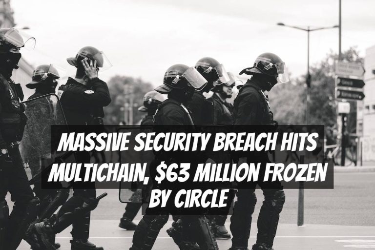 Massive Security Breach Hits Multichain, $63 Million Frozen by Circle