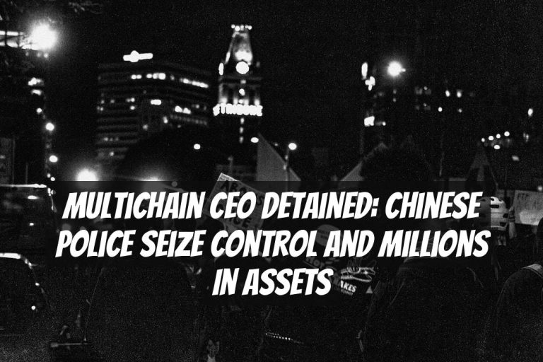 Multichain CEO Detained: Chinese Police Seize Control and Millions in Assets