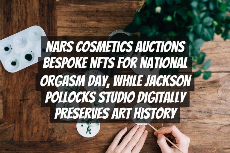 NARS Cosmetics Auctions Bespoke NFTs for National Orgasm Day, While Jackson Pollocks Studio Digitally Preserves Art History