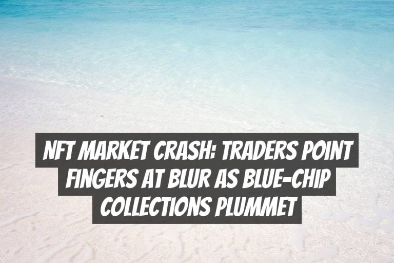 NFT Market Crash: Traders Point Fingers at Blur as Blue-Chip Collections Plummet