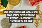 Pepe Cryptocurrency Surges 10% in 48 Hours, Outperforming Altcoins – Second Best Performer of the Week