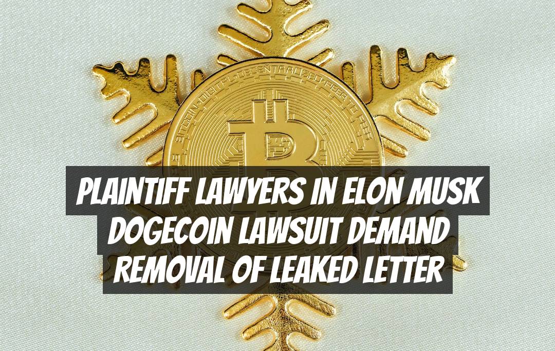 Plaintiff Lawyers in Elon Musk Dogecoin Lawsuit Demand Removal of Leaked Letter