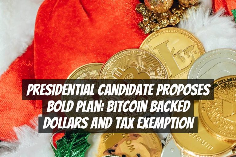 Presidential Candidate Proposes Bold Plan: Bitcoin Backed Dollars and Tax Exemption