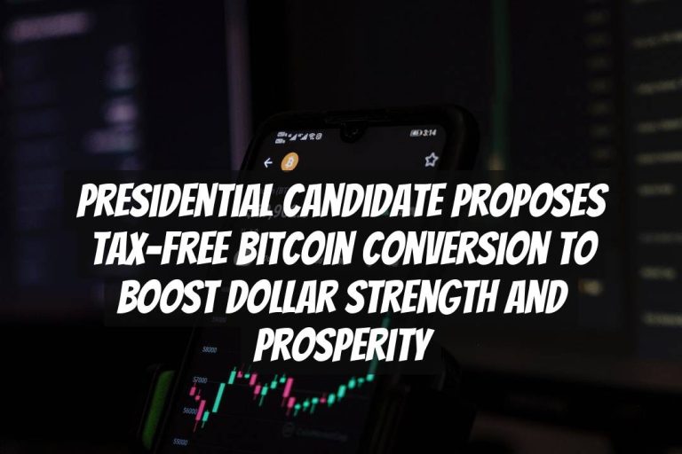 Presidential Candidate Proposes Tax-Free Bitcoin Conversion to Boost Dollar Strength and Prosperity