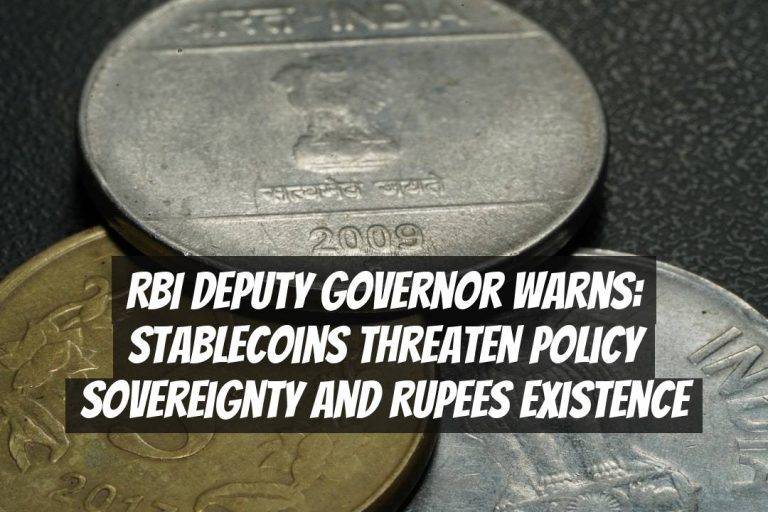 RBI Deputy Governor Warns: Stablecoins Threaten Policy Sovereignty and Rupees Existence