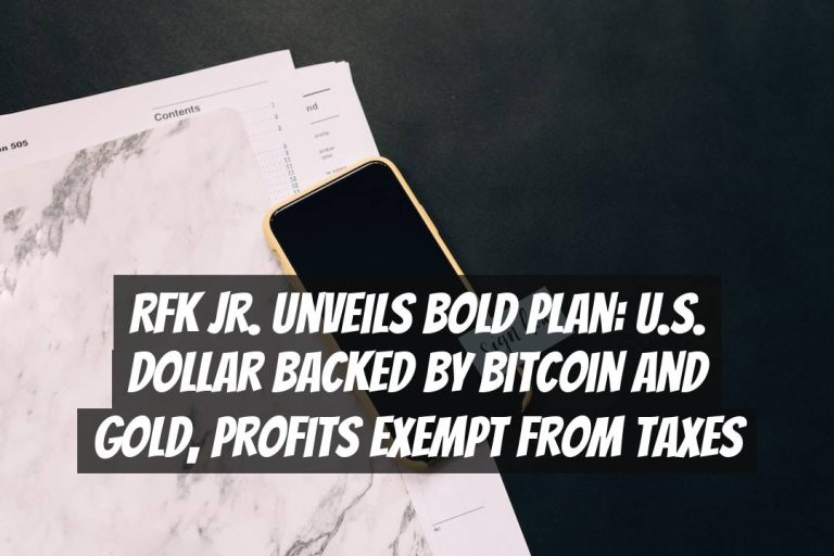 RFK Jr. Unveils Bold Plan: U.S. Dollar Backed by Bitcoin and Gold, Profits Exempt from Taxes