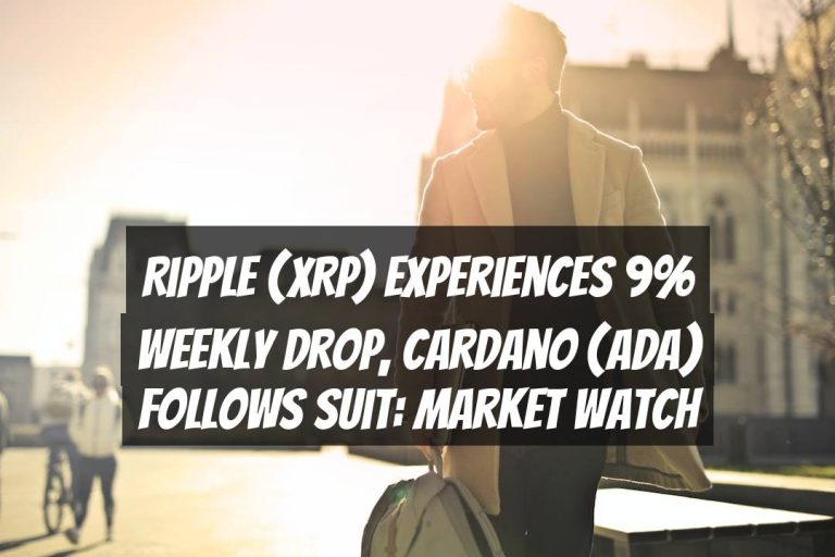 Ripple (XRP) experiences 9% weekly drop, Cardano (ADA) follows suit: Market Watch