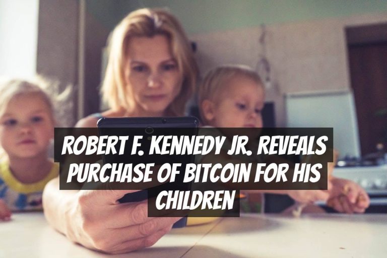 Robert F. Kennedy Jr. Reveals Purchase of Bitcoin for His Children