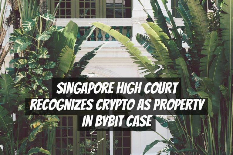 Singapore High Court Recognizes Crypto as Property in Bybit Case