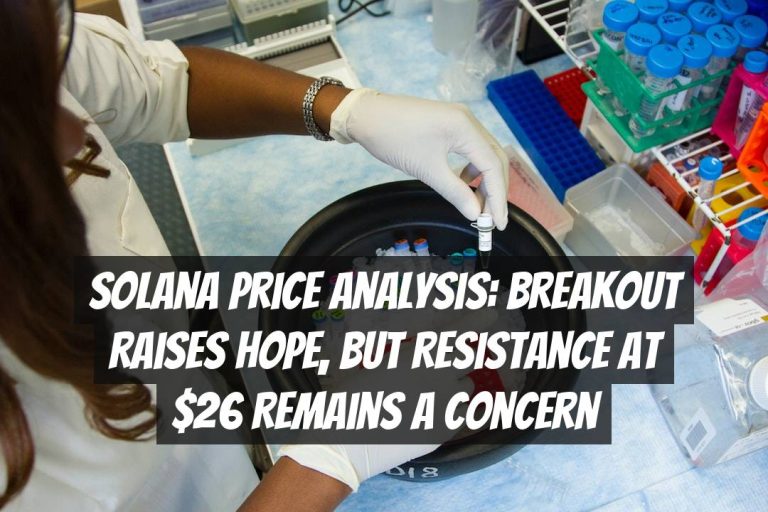 Solana Price Analysis: Breakout Raises Hope, But Resistance at $26 Remains a Concern