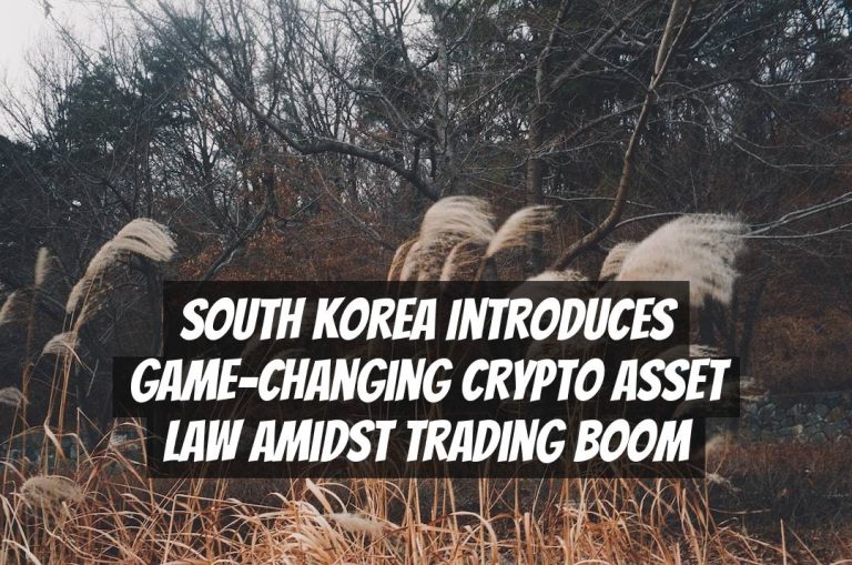 South Korea Introduces Game-Changing Crypto Asset Law Amidst Trading Boom