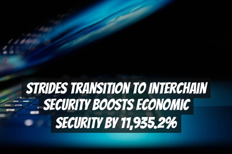 Strides Transition to Interchain Security Boosts Economic Security by 11,935.2%