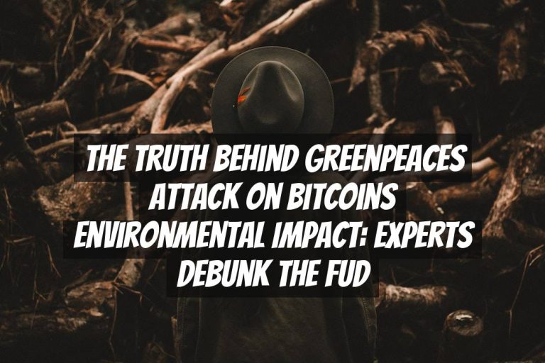 The Truth Behind Greenpeaces Attack on Bitcoins Environmental Impact: Experts Debunk the FUD