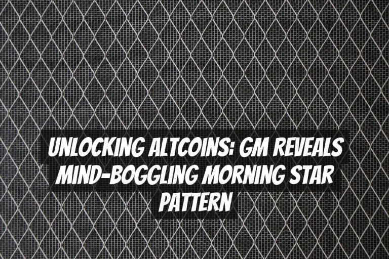 Unlocking Altcoins: GM Reveals Mind-Boggling Morning Star Pattern