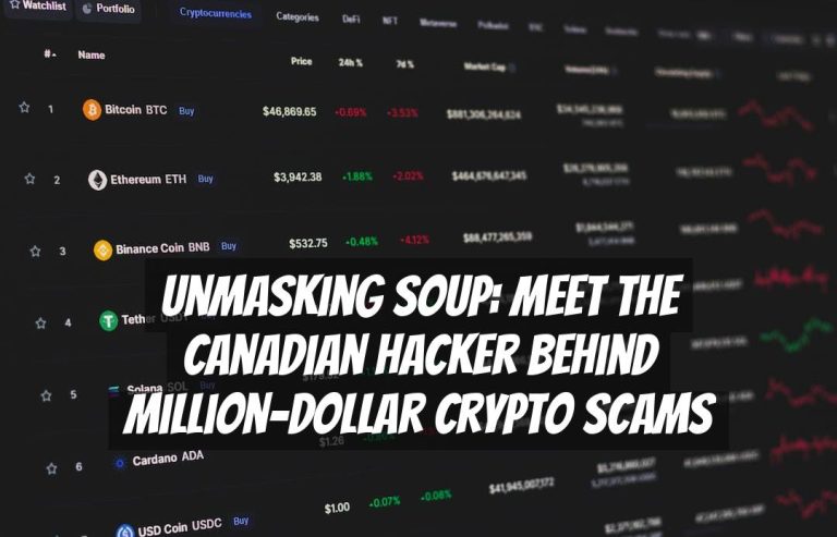 Unmasking Soup: Meet the Canadian Hacker Behind Million-Dollar Crypto Scams
