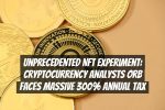 Unprecedented NFT Experiment: Cryptocurrency Analysts Orb Faces Massive 300% Annual Tax
